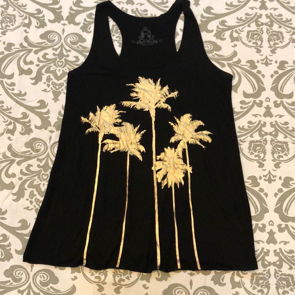 Palm Tree tank top size small